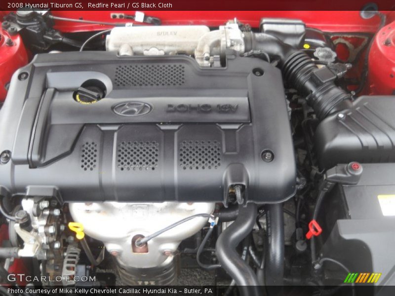 Redfire Pearl / GS Black Cloth 2008 Hyundai Tiburon GS