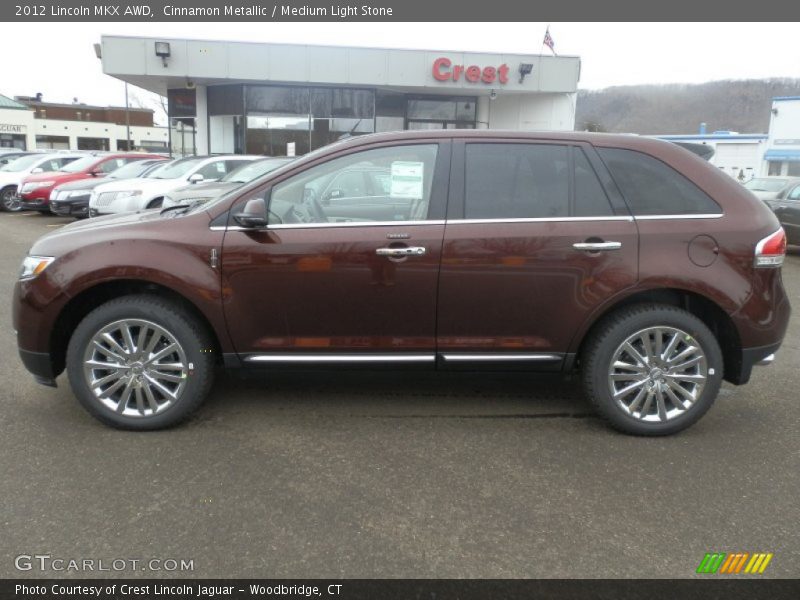Cinnamon Metallic / Medium Light Stone 2012 Lincoln MKX AWD