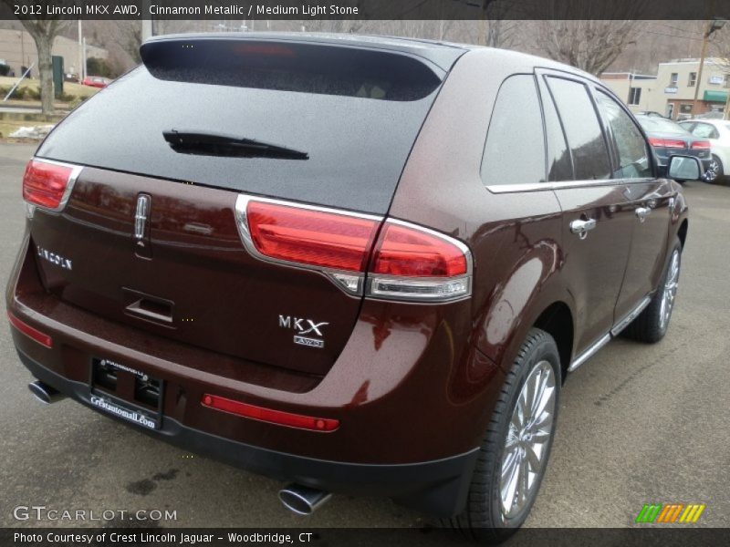 Cinnamon Metallic / Medium Light Stone 2012 Lincoln MKX AWD