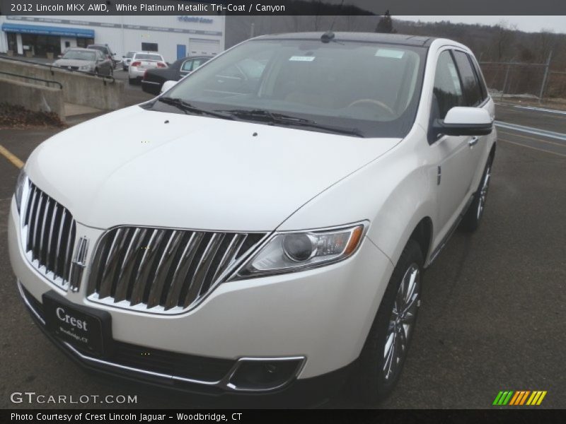 White Platinum Metallic Tri-Coat / Canyon 2012 Lincoln MKX AWD