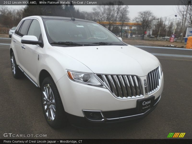 White Platinum Metallic Tri-Coat / Canyon 2012 Lincoln MKX AWD