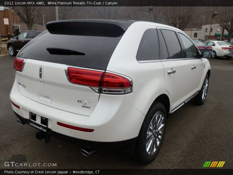 White Platinum Metallic Tri-Coat / Canyon 2012 Lincoln MKX AWD