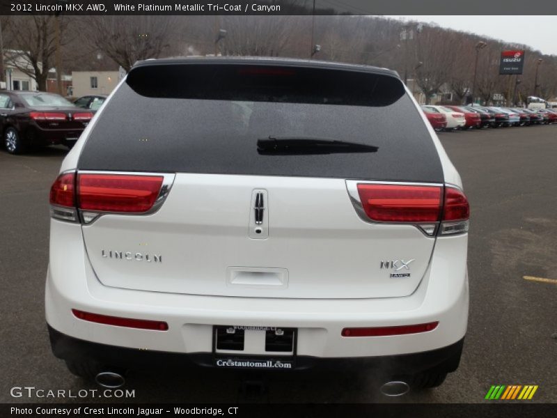 White Platinum Metallic Tri-Coat / Canyon 2012 Lincoln MKX AWD