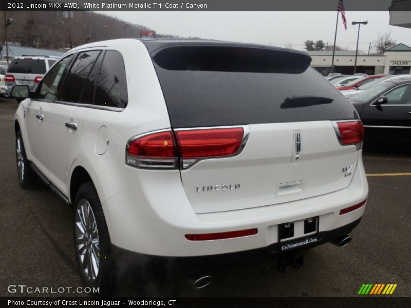 White Platinum Metallic Tri-Coat / Canyon 2012 Lincoln MKX AWD
