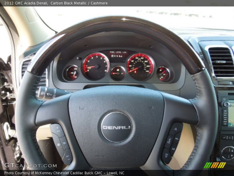 Carbon Black Metallic / Cashmere 2012 GMC Acadia Denali