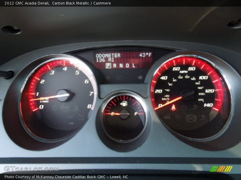 Carbon Black Metallic / Cashmere 2012 GMC Acadia Denali