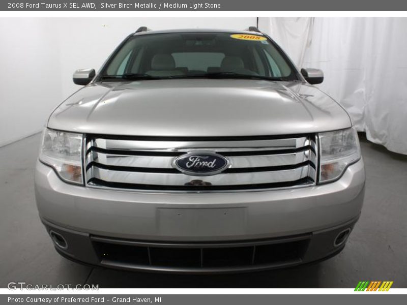 Silver Birch Metallic / Medium Light Stone 2008 Ford Taurus X SEL AWD