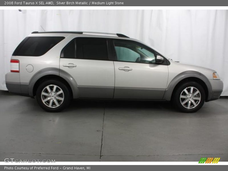 Silver Birch Metallic / Medium Light Stone 2008 Ford Taurus X SEL AWD