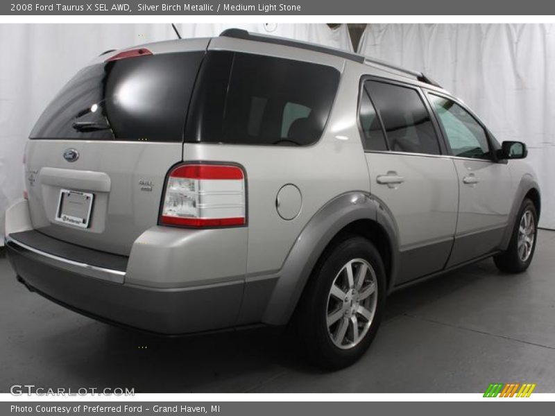 Silver Birch Metallic / Medium Light Stone 2008 Ford Taurus X SEL AWD
