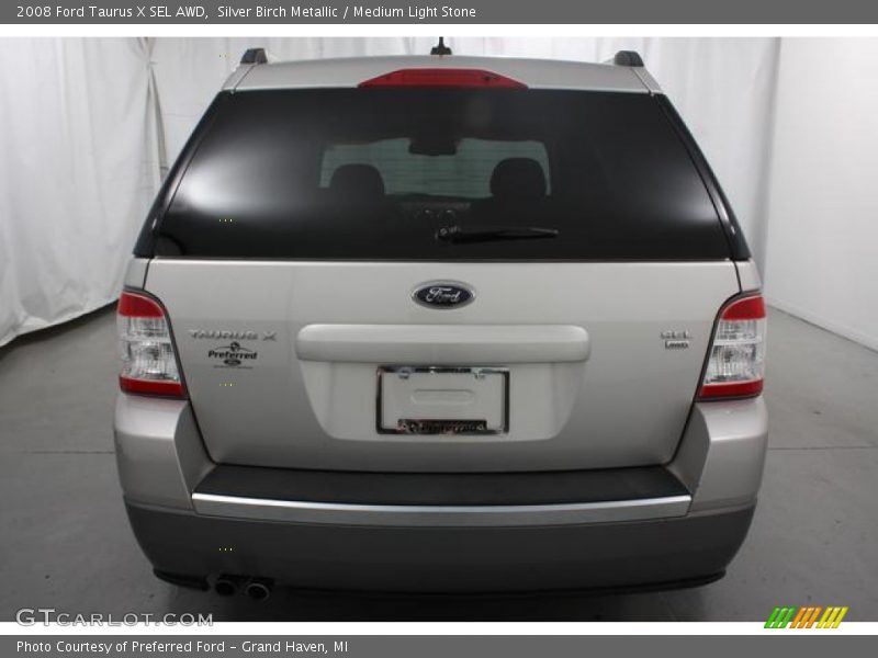 Silver Birch Metallic / Medium Light Stone 2008 Ford Taurus X SEL AWD