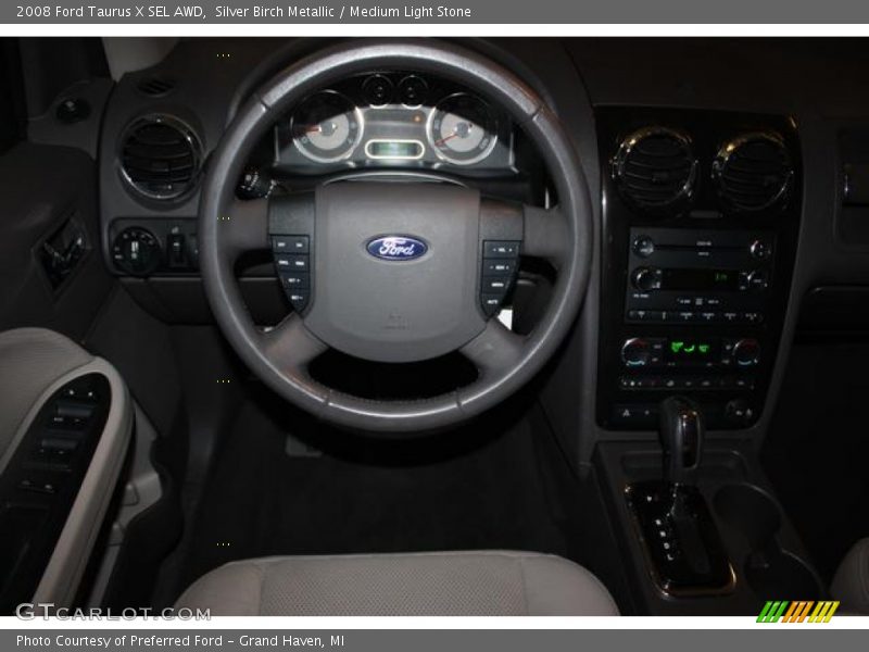 Silver Birch Metallic / Medium Light Stone 2008 Ford Taurus X SEL AWD
