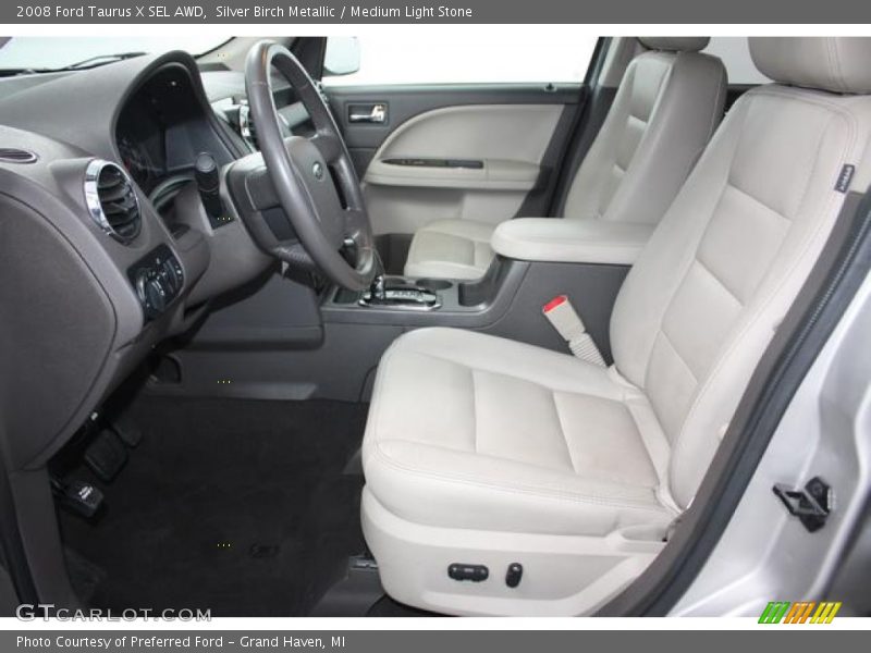 Front Seat of 2008 Taurus X SEL AWD