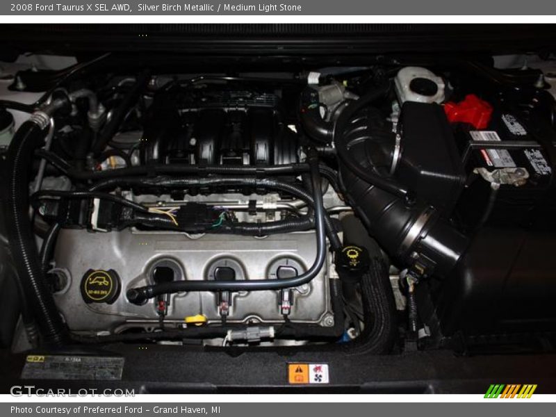 Silver Birch Metallic / Medium Light Stone 2008 Ford Taurus X SEL AWD