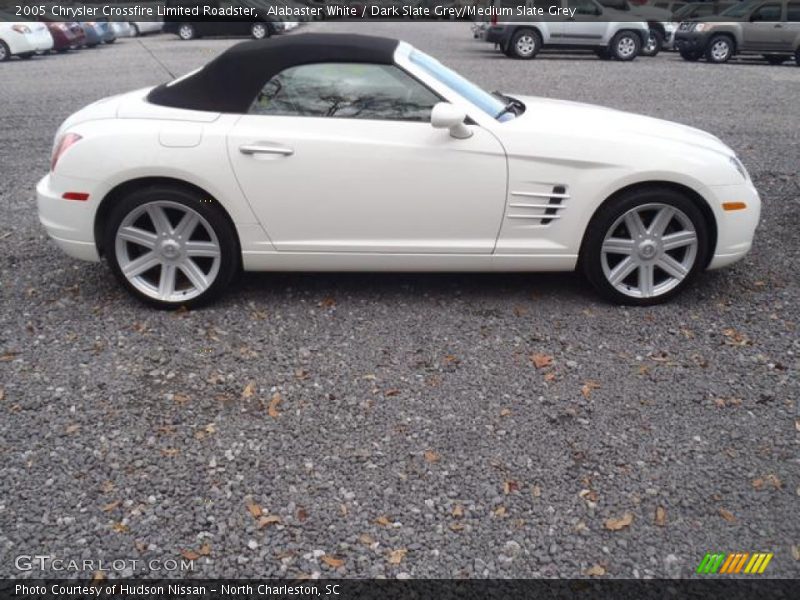Alabaster White / Dark Slate Grey/Medium Slate Grey 2005 Chrysler Crossfire Limited Roadster