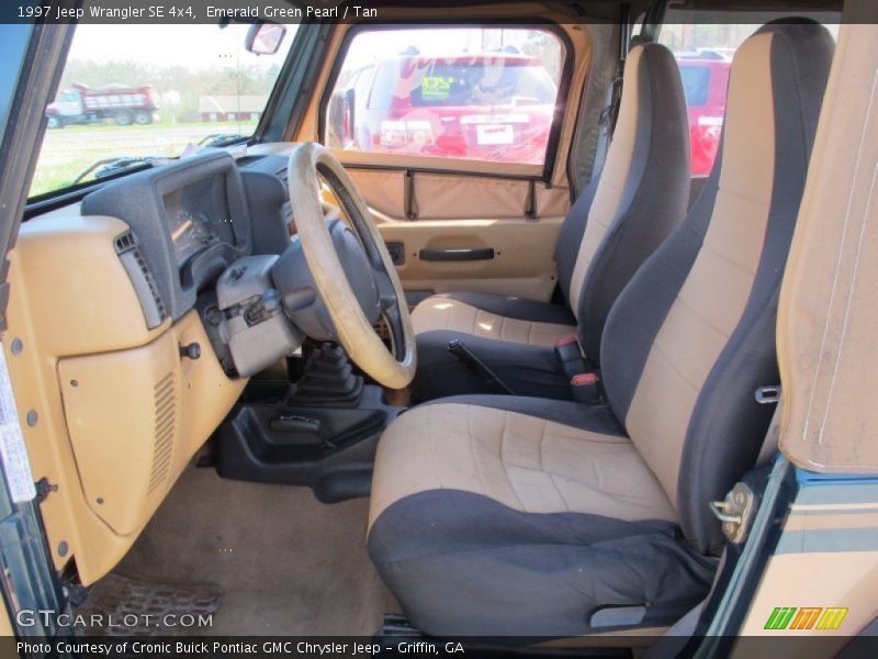 Emerald Green Pearl / Tan 1997 Jeep Wrangler SE 4x4