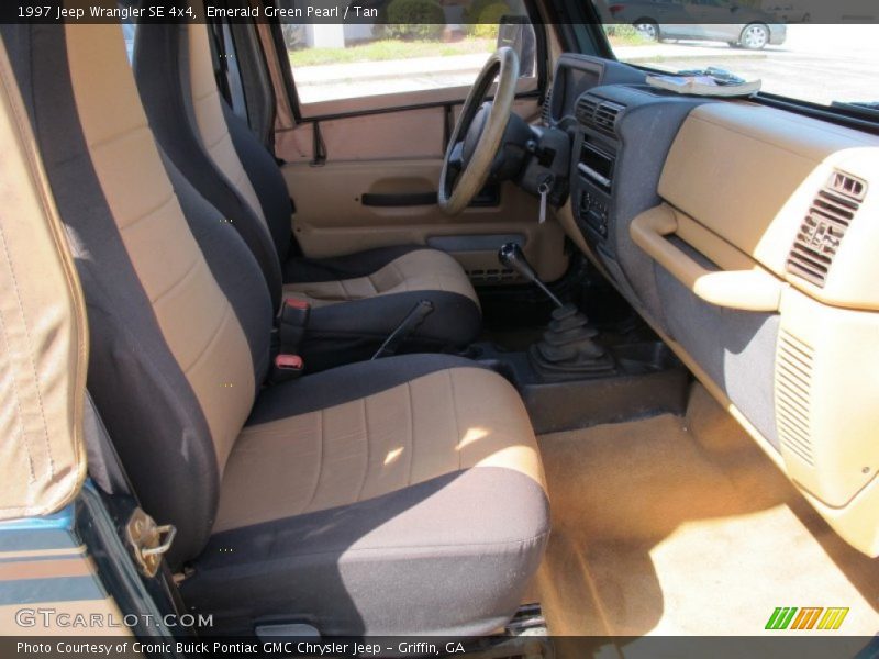 Emerald Green Pearl / Tan 1997 Jeep Wrangler SE 4x4