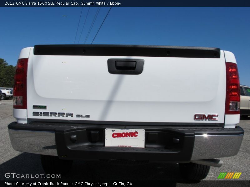 Summit White / Ebony 2012 GMC Sierra 1500 SLE Regular Cab