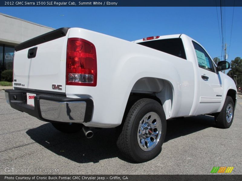 Summit White / Ebony 2012 GMC Sierra 1500 SLE Regular Cab
