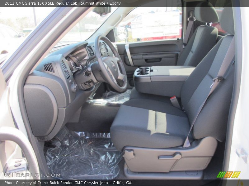 Summit White / Ebony 2012 GMC Sierra 1500 SLE Regular Cab