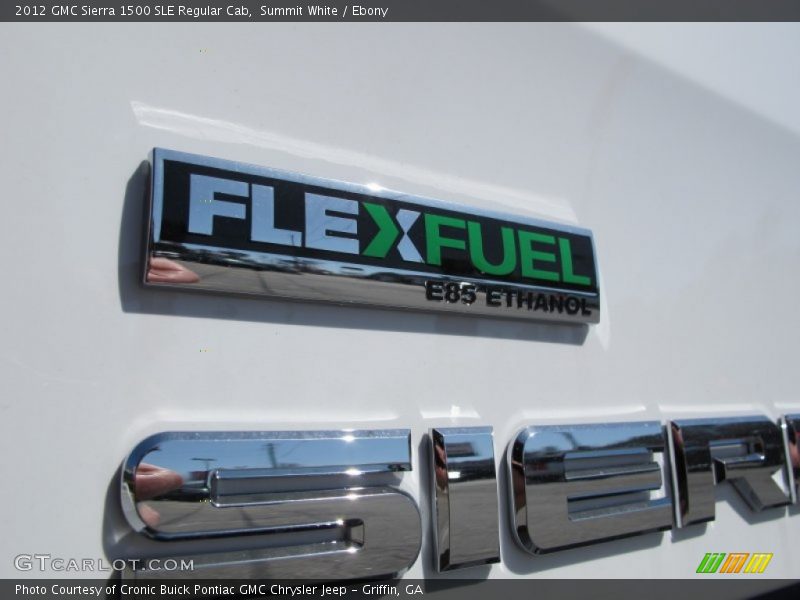 Summit White / Ebony 2012 GMC Sierra 1500 SLE Regular Cab