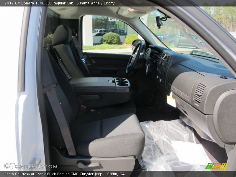 Summit White / Ebony 2012 GMC Sierra 1500 SLE Regular Cab