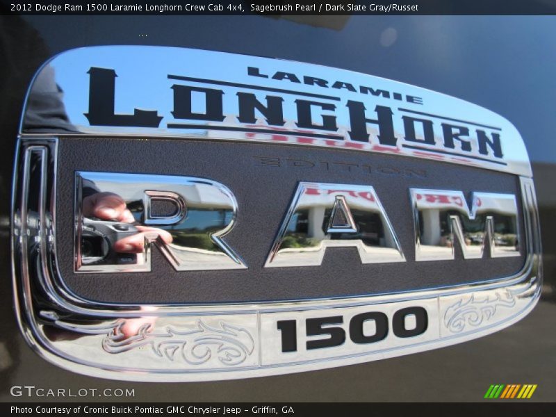 Sagebrush Pearl / Dark Slate Gray/Russet 2012 Dodge Ram 1500 Laramie Longhorn Crew Cab 4x4