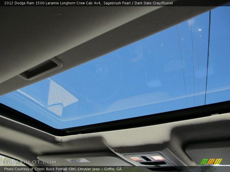 Sagebrush Pearl / Dark Slate Gray/Russet 2012 Dodge Ram 1500 Laramie Longhorn Crew Cab 4x4