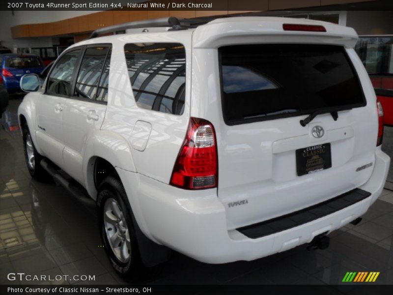Natural White / Dark Charcoal 2007 Toyota 4Runner Sport Edition 4x4