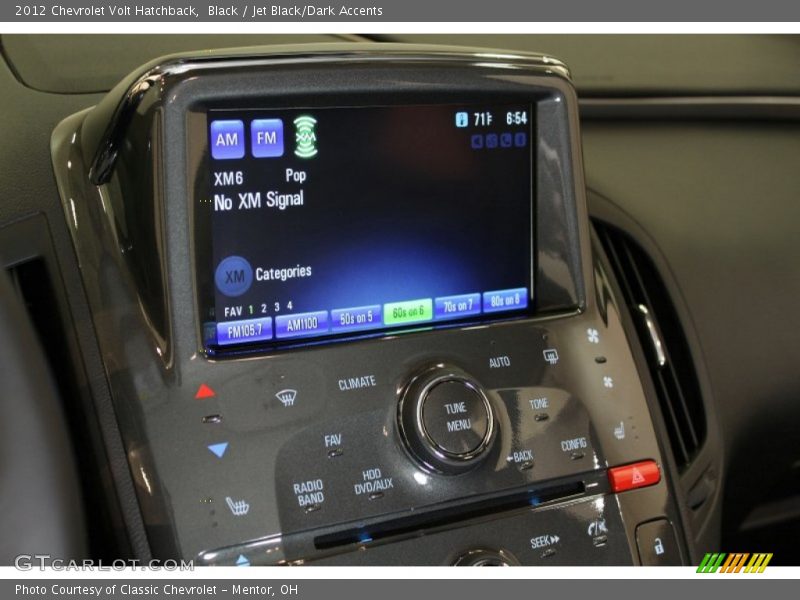 Controls of 2012 Volt Hatchback