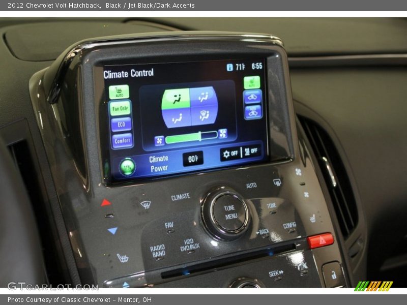 Controls of 2012 Volt Hatchback