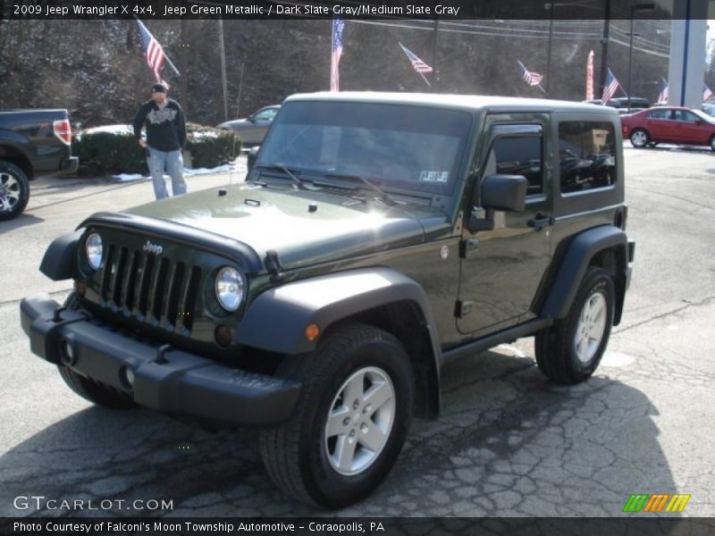 Jeep Green Metallic / Dark Slate Gray/Medium Slate Gray 2009 Jeep Wrangler X 4x4