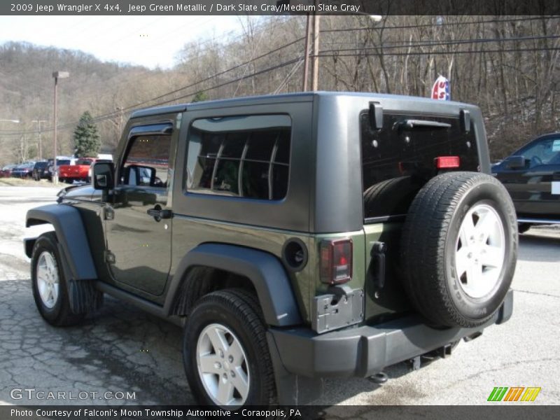 Jeep Green Metallic / Dark Slate Gray/Medium Slate Gray 2009 Jeep Wrangler X 4x4