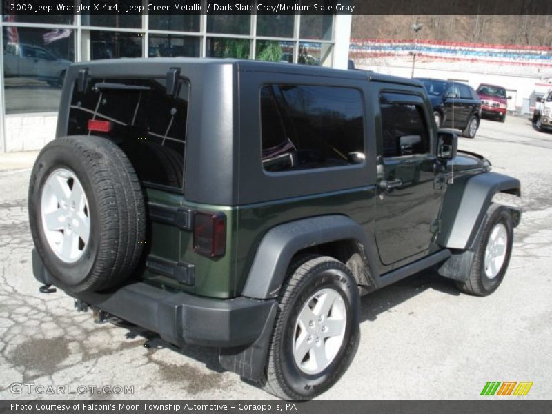 Jeep Green Metallic / Dark Slate Gray/Medium Slate Gray 2009 Jeep Wrangler X 4x4