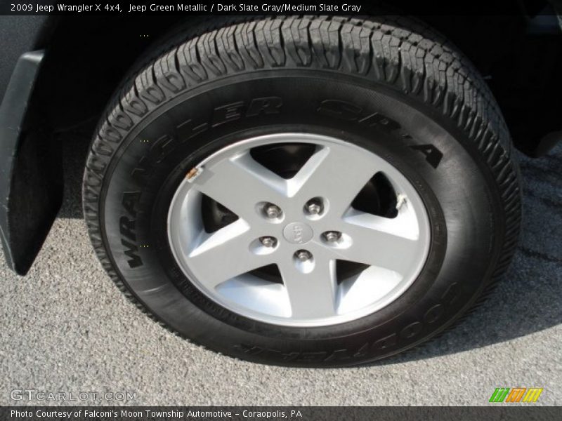 Jeep Green Metallic / Dark Slate Gray/Medium Slate Gray 2009 Jeep Wrangler X 4x4