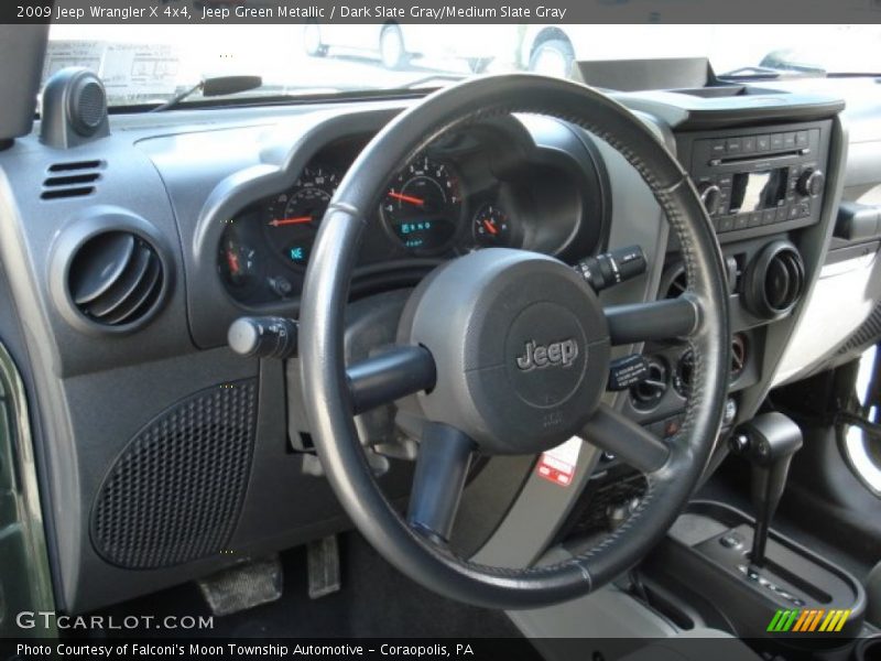 Jeep Green Metallic / Dark Slate Gray/Medium Slate Gray 2009 Jeep Wrangler X 4x4