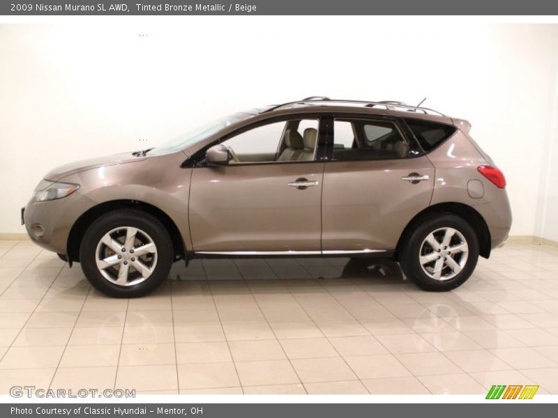 Tinted Bronze Metallic / Beige 2009 Nissan Murano SL AWD
