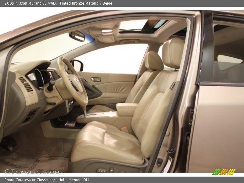 Tinted Bronze Metallic / Beige 2009 Nissan Murano SL AWD
