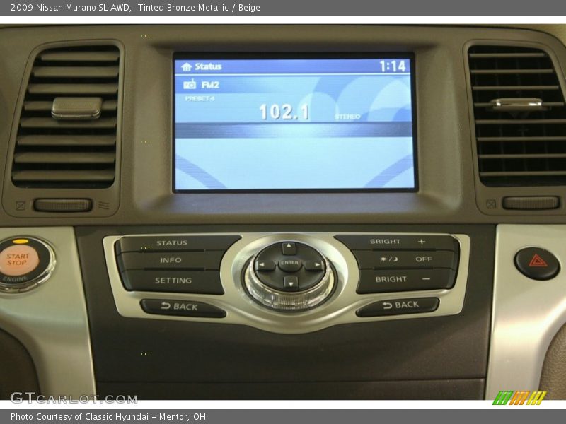 Tinted Bronze Metallic / Beige 2009 Nissan Murano SL AWD