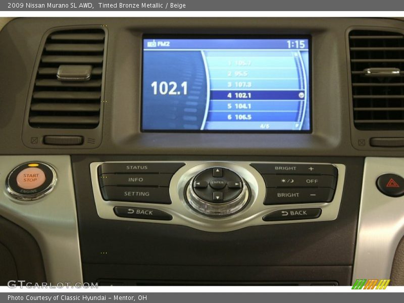 Tinted Bronze Metallic / Beige 2009 Nissan Murano SL AWD