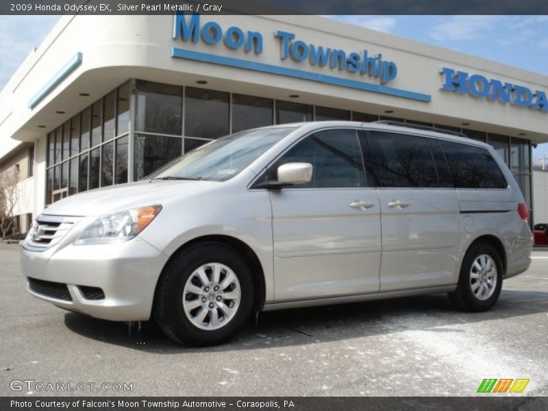 Silver Pearl Metallic / Gray 2009 Honda Odyssey EX