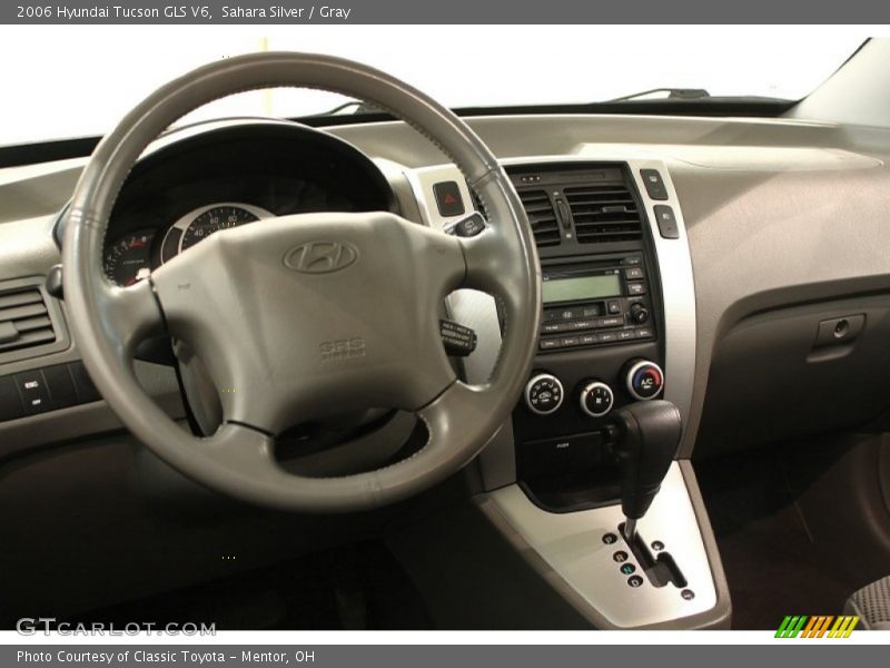 Sahara Silver / Gray 2006 Hyundai Tucson GLS V6