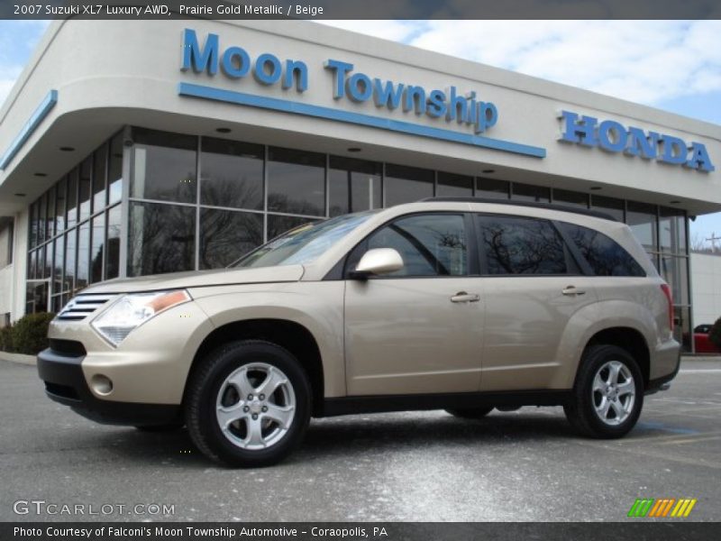 Prairie Gold Metallic / Beige 2007 Suzuki XL7 Luxury AWD