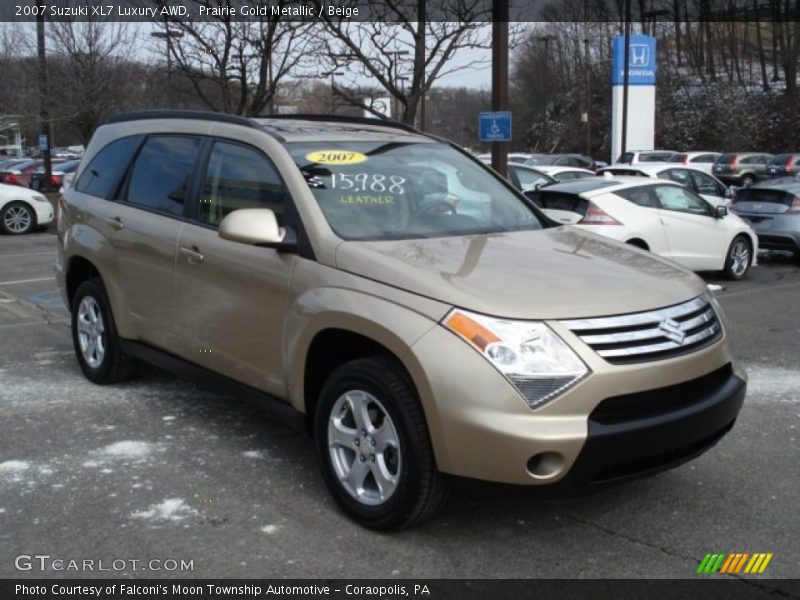 Prairie Gold Metallic / Beige 2007 Suzuki XL7 Luxury AWD