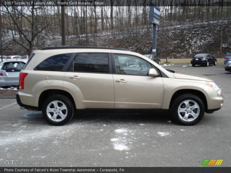 Prairie Gold Metallic / Beige 2007 Suzuki XL7 Luxury AWD