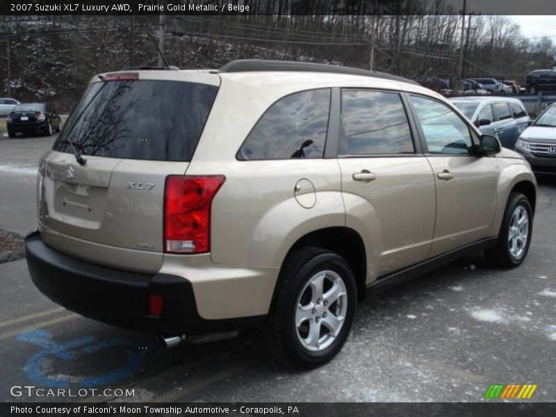 Prairie Gold Metallic / Beige 2007 Suzuki XL7 Luxury AWD