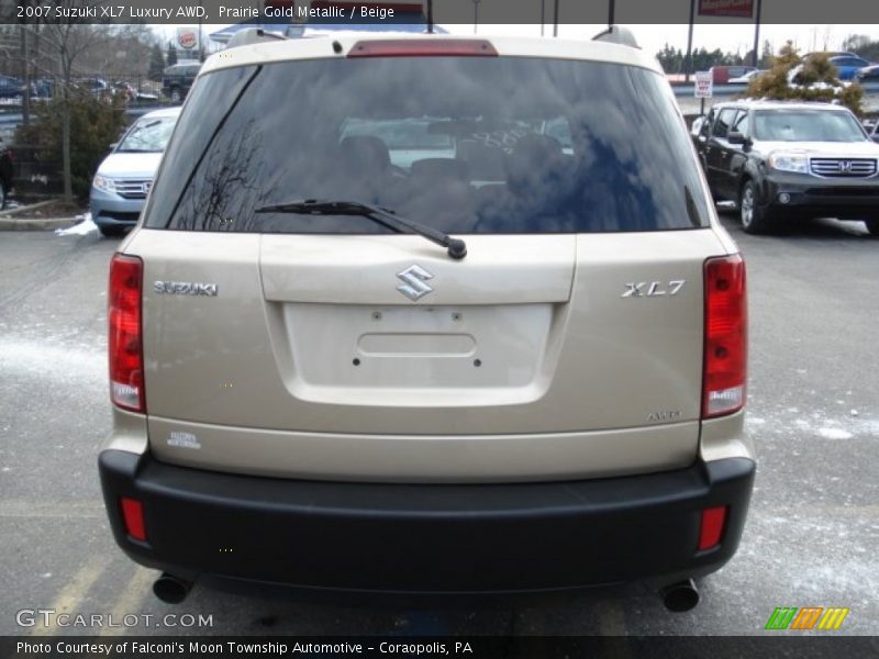 Prairie Gold Metallic / Beige 2007 Suzuki XL7 Luxury AWD