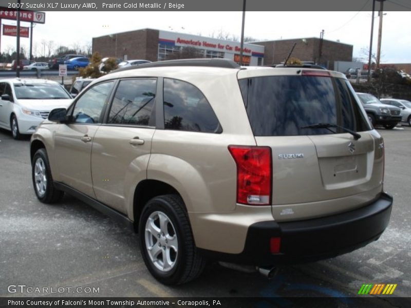 Prairie Gold Metallic / Beige 2007 Suzuki XL7 Luxury AWD