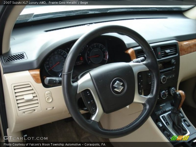 Prairie Gold Metallic / Beige 2007 Suzuki XL7 Luxury AWD