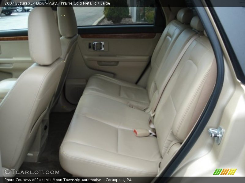 Prairie Gold Metallic / Beige 2007 Suzuki XL7 Luxury AWD