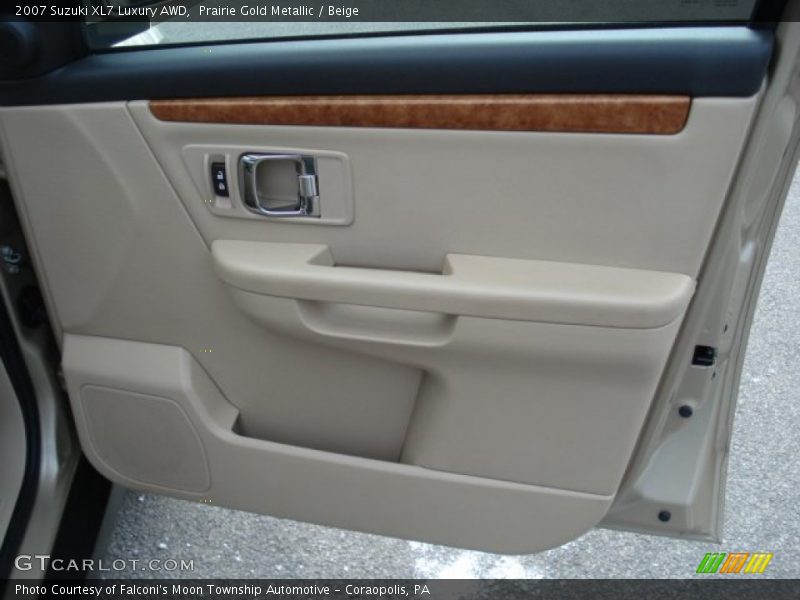 Prairie Gold Metallic / Beige 2007 Suzuki XL7 Luxury AWD